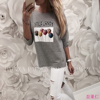 Női blúz színes, fekete és szürke rátéttel