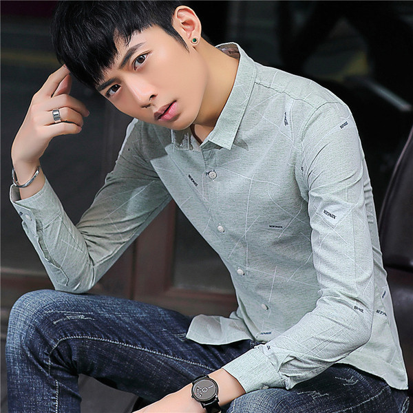 Aktuális férfi ing két színben felirattal