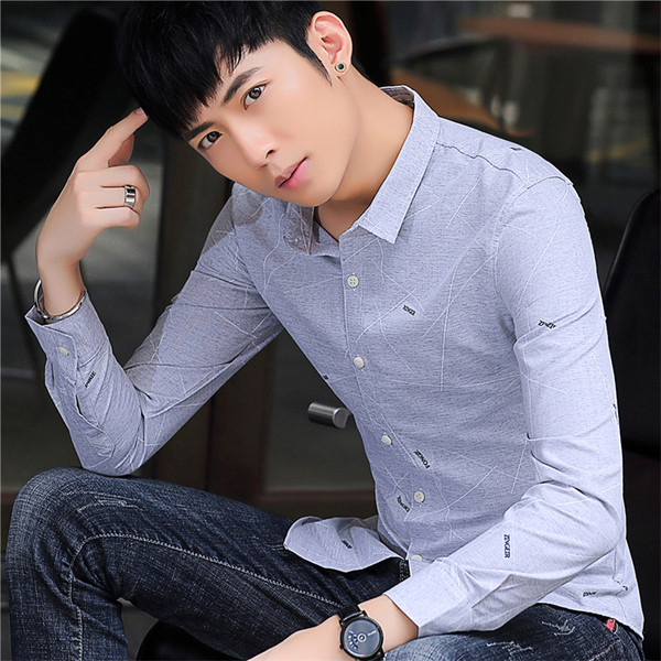 Aktuális férfi ing két színben felirattal