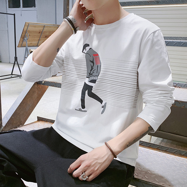 Bluza barbati casual in doua culori cu aplicatie