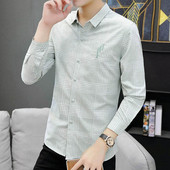 Modern férfi ing három színben, hímzéssel