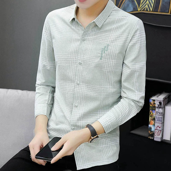 Modern férfi ing három színben, hímzéssel