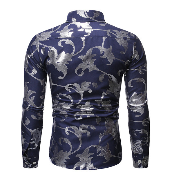 Modern férfi hosszú ujjú ing több színben