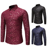 Stílusos férfi ing gallérral, három színben