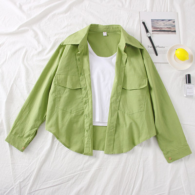 Camasa de dama actuala cu buzunare in mai multe culori