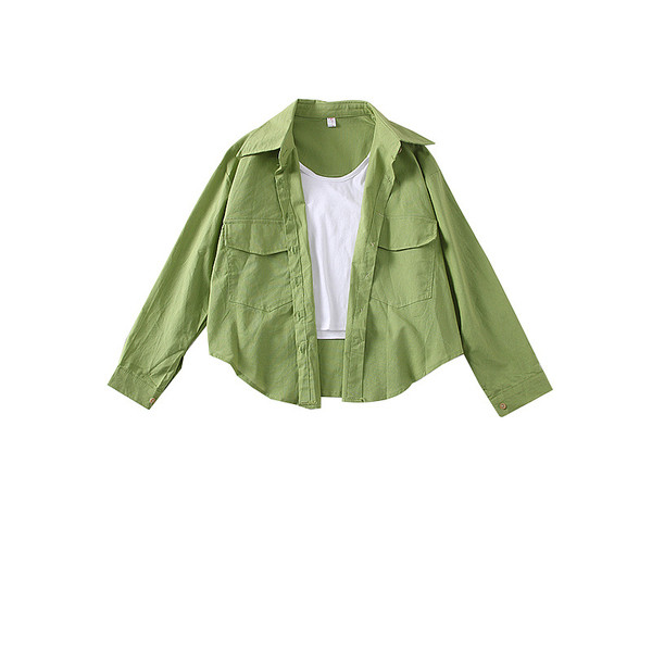 Camasa de dama actuala cu buzunare in mai multe culori