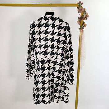 Rochie scurta de dama alb-negru