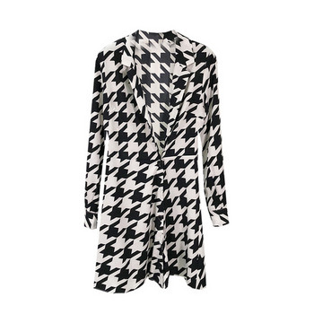 Rochie scurta de dama alb-negru