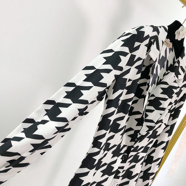 Rochie scurta de dama alb-negru