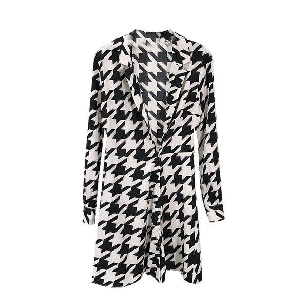 Rochie scurta de dama alb-negru