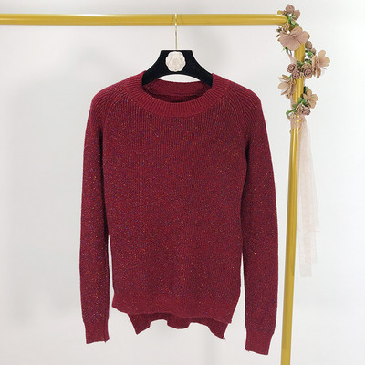 Női széles pulóver hasítékokkal, különböző színekben