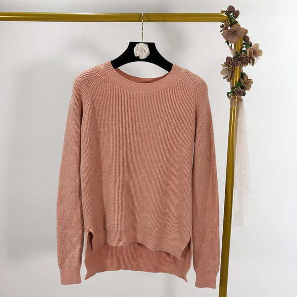 Női széles pulóver hasítékokkal, különböző színekben