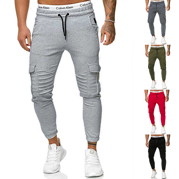 Több színben zsebes férfi sportnadrág