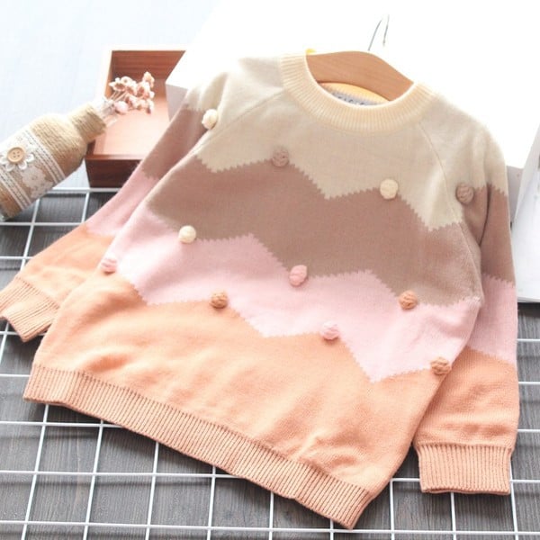 Pulover modern pentru copii cu decolteu O