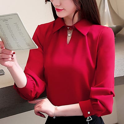 Camasa de dama actuala cu maneca lunga in trei culori