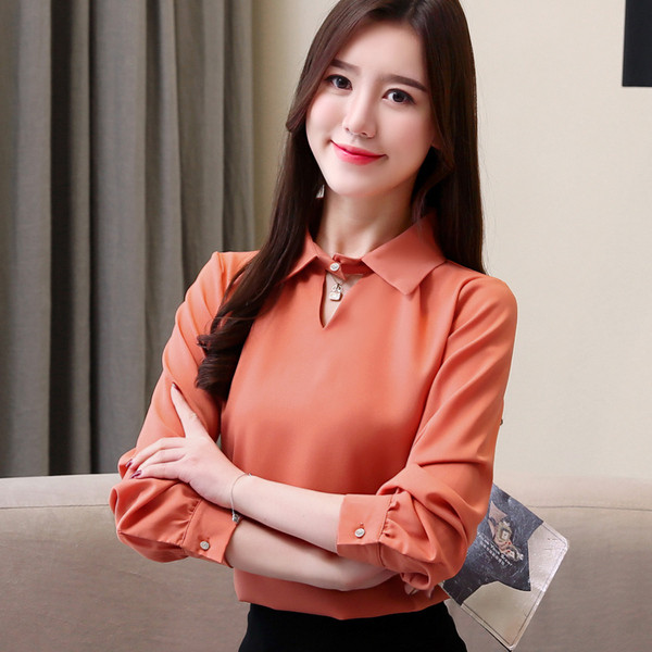 Camasa de dama actuala cu maneca lunga in trei culori