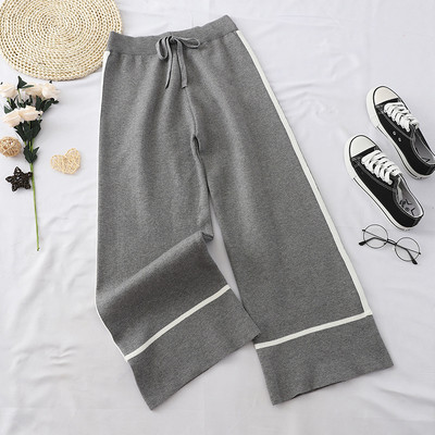 Pantaloni casual dama model lat cu talie elastica in mai multe culori