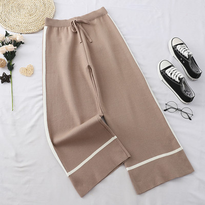 Pantaloni casual dama model lat cu talie elastica in mai multe culori