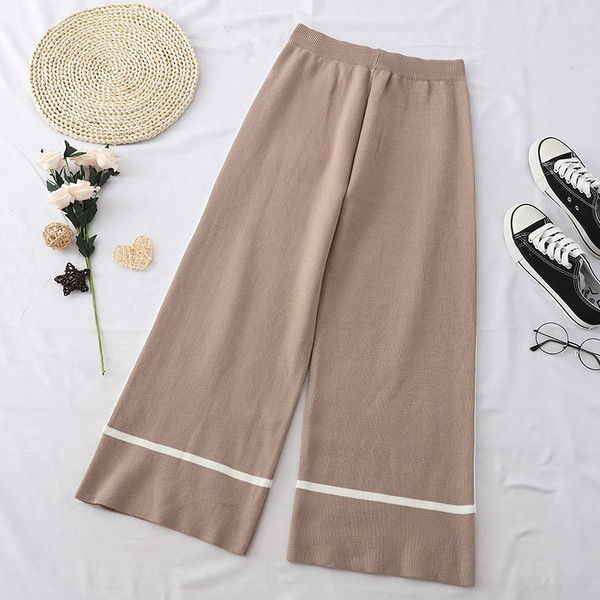 Pantaloni casual dama model lat cu talie elastica in mai multe culori