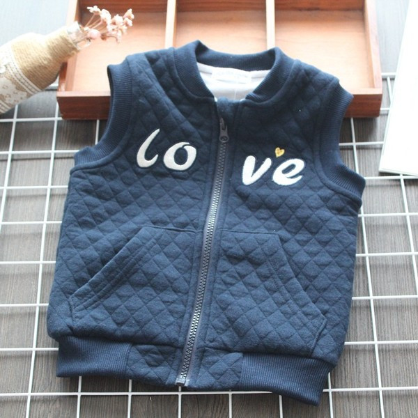 Új modell mindennapi gyerekmellény lányoknak, rózsaszín színben