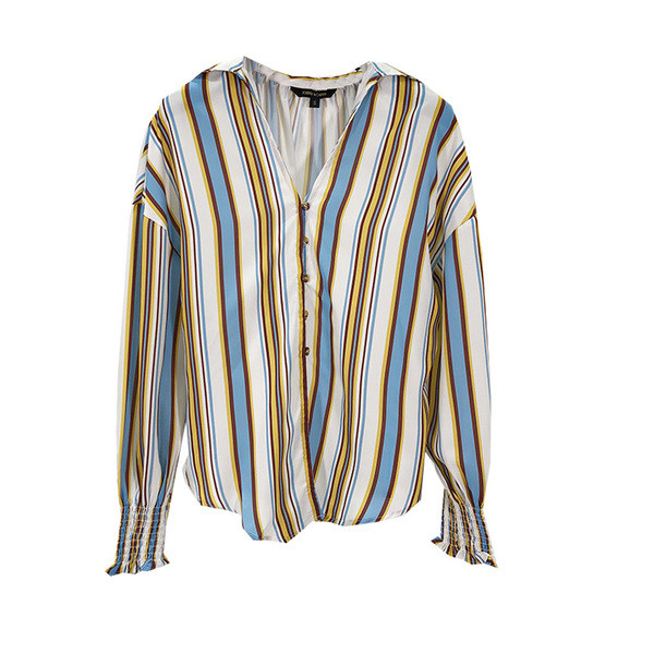 Női alkalmi csíkos ing hosszú ujjal