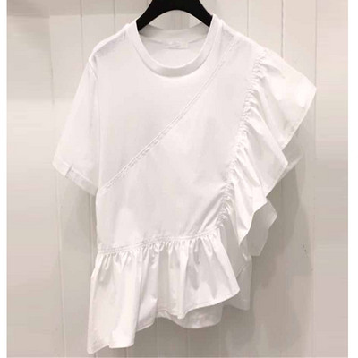 Bluza de dama actuala cu maneca scurta in doua culori