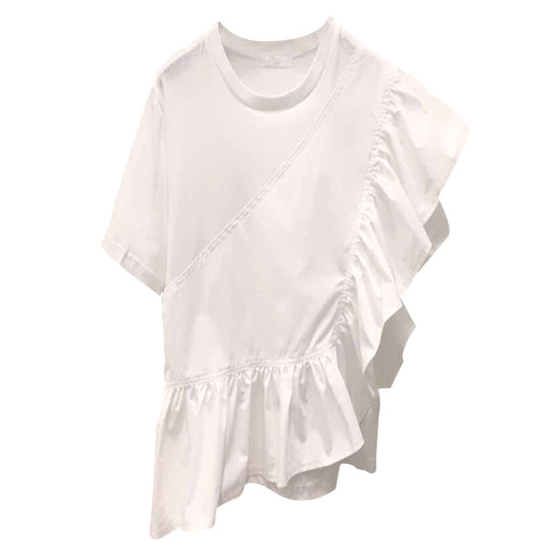 Bluza de dama actuala cu maneca scurta in doua culori