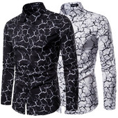 Modern férfi ing fehér és fekete színben