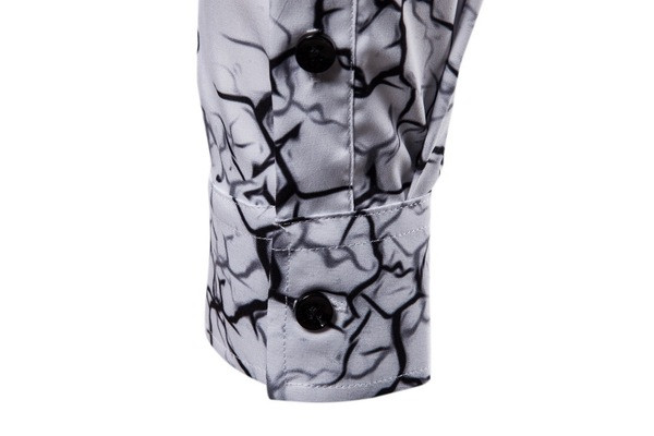 Modern férfi ing fehér és fekete színben