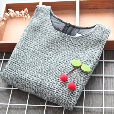 Rochie copii model nou pentru fete in gri