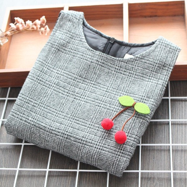 Rochie copii model nou pentru fete in gri