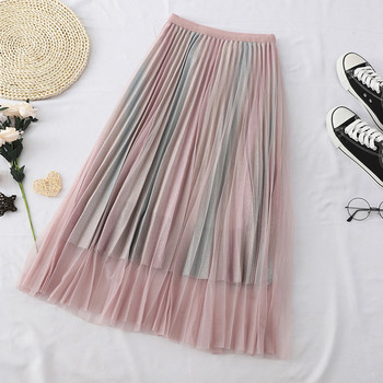 Modern női hosszú szoknya tüll és magas derékkal több színben