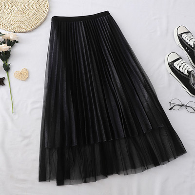 Modern női hosszú szoknya tüll és magas derékkal több színben