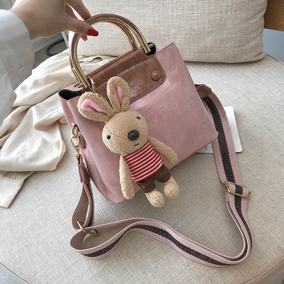 Női táska hosszú és rövid füllel + kiegészítő