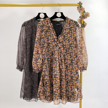 Rochie scurta din tul - model croiat, doua culori