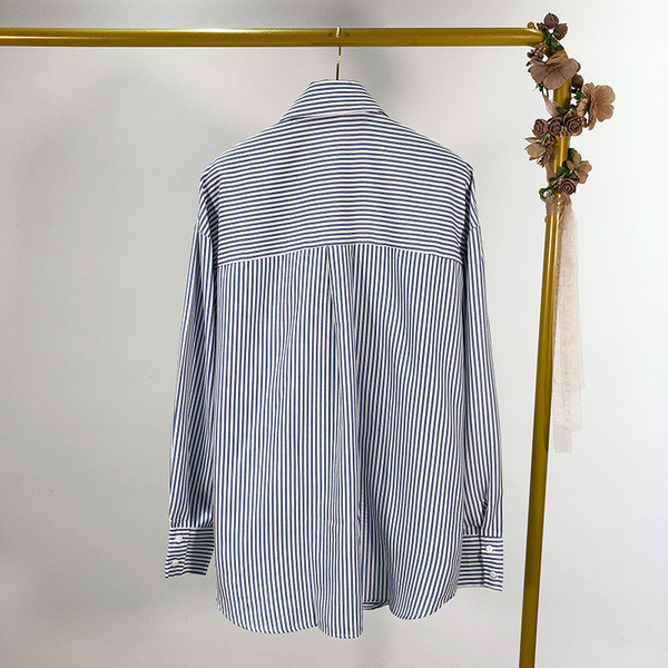 Modern lezser csíkos ing hosszú ujjal