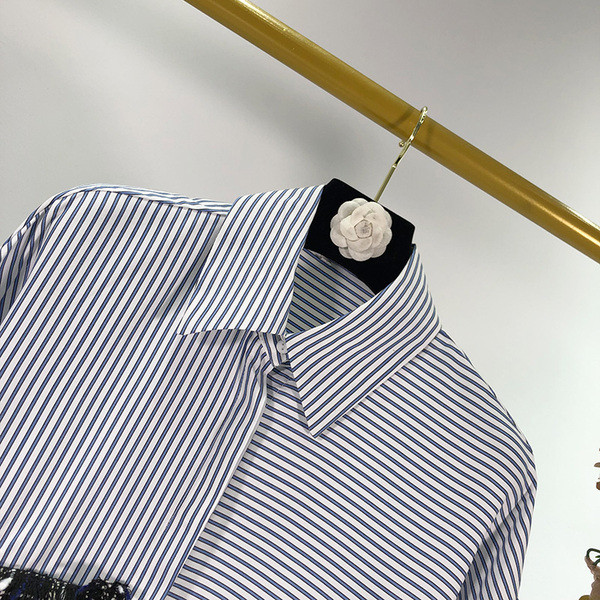 Modern lezser csíkos ing hosszú ujjal