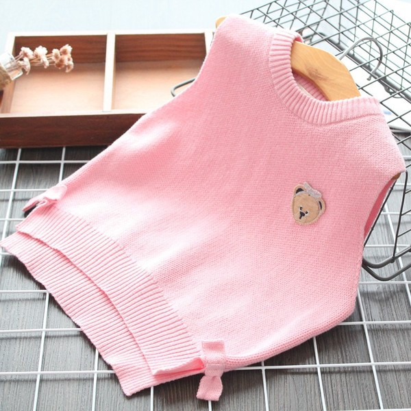 Új modell gyerekmellény lányoknak rózsaszínben