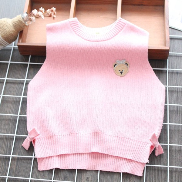 Új modell gyerekmellény lányoknak rózsaszínben