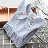 Új modell csíkos gyerekruha lányoknak