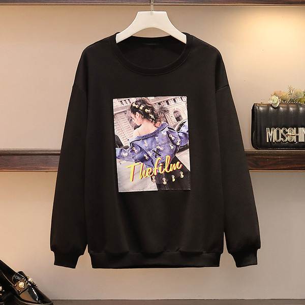 Hétköznapi női szett blúzból és farmerből 5XL-ig