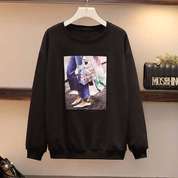 Hétköznapi női szett blúzból és farmerből 5XL-ig