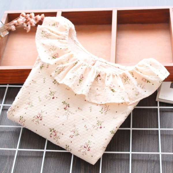 Camasa pentru copii model nou cu motive florale pentru fete