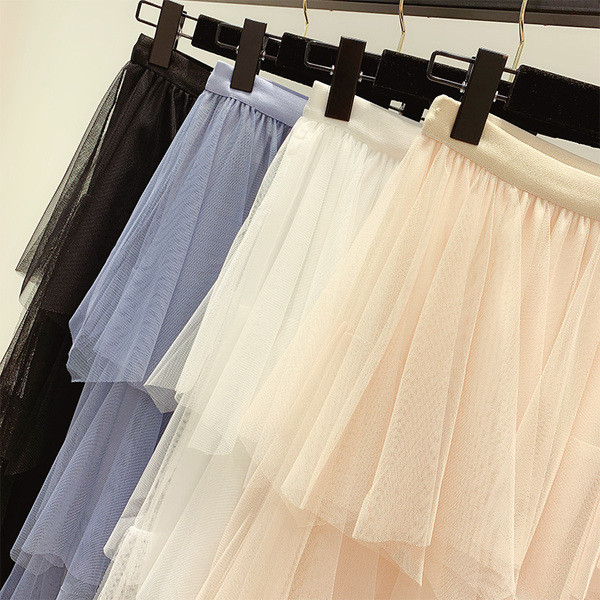 Hosszú pecsét női szoknya négy színben