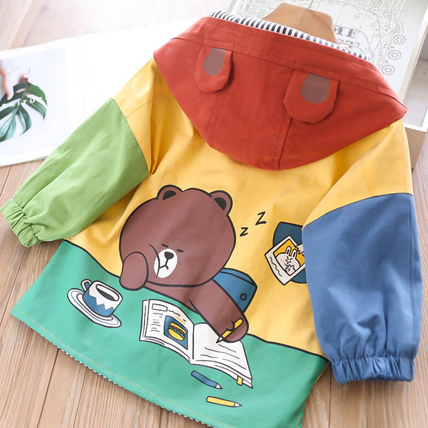 Geaca de copii model nou pentru fete cu gluga