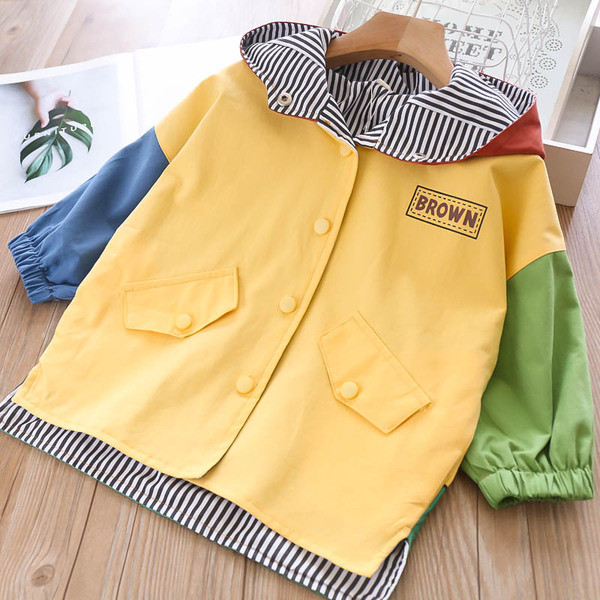 Geaca de copii model nou pentru fete cu gluga