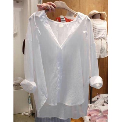 Új modell női ing kapucnival két színben