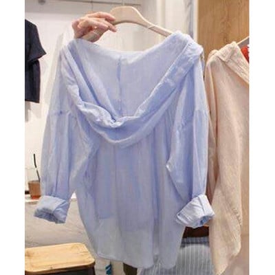 Új modell női ing kapucnival két színben