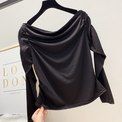 Csónakos nyakkivágású női blúz több színben