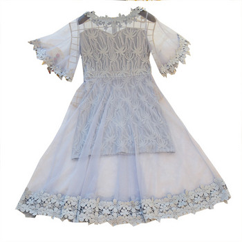 Rochie de dama croiala eleganta cu dantela in trei culori